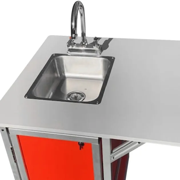 ADA-Compliant Portable Science Lab Workstation with Single Basin Sink