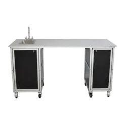 ADA-Compliant Portable Science Lab Workstation with Single Basin Sink