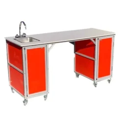 ADA-Compliant Portable Science Lab Workstation with Single Basin Sink
