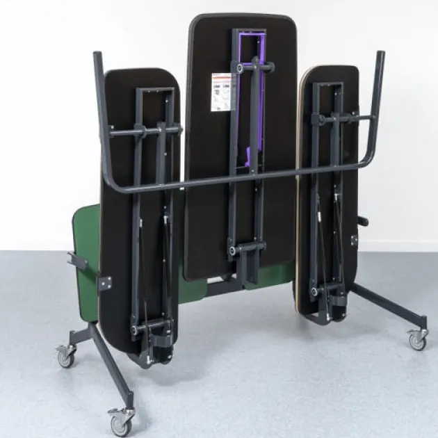 ADA Fold & Roll Booth w/ Low Partition & Extendable Lift