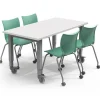 Adjustable Dry Erase Top Planner Studio Tables