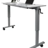 Adjustable Flip Top Table w/ Crank Handle