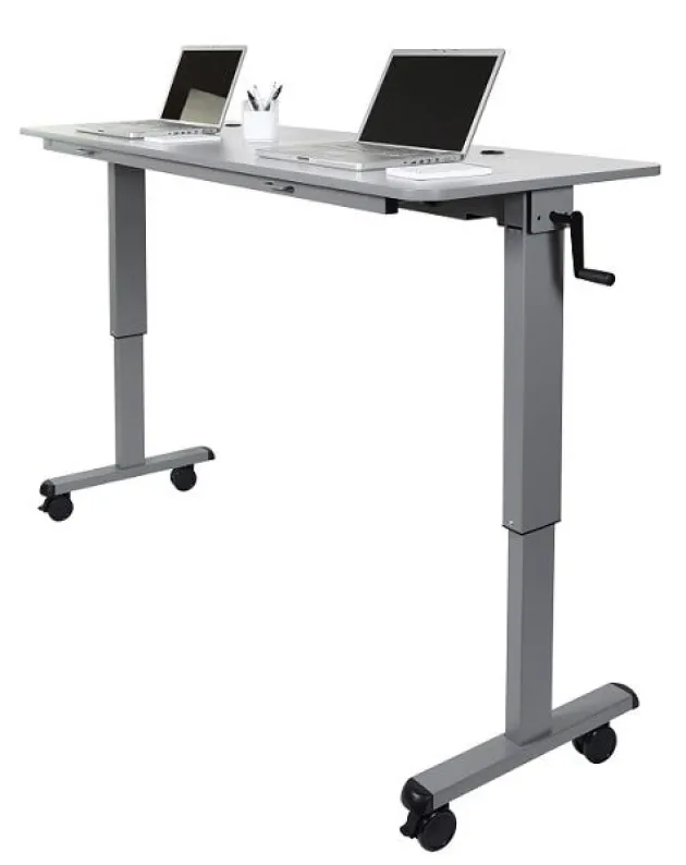 Adjustable Flip Top Table w/ Crank Handle