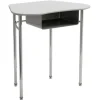 Adjustable Hard Plastic Octagon Desks