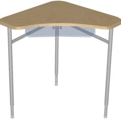 Adjustable Hard Plastic Tri-Cornered Desks