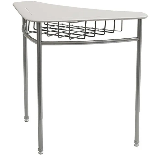 Adjustable Hard Plastic Tri-Cornered Desks