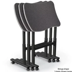 Adjustable Height Flipper Desks