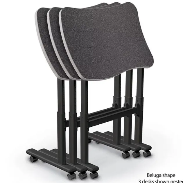Adjustable Height Flipper Desks