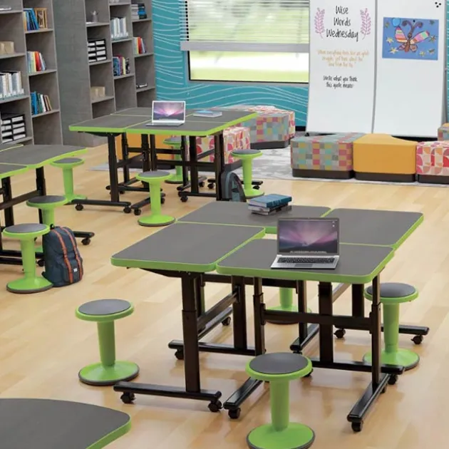 Adjustable Height Flipper Desks