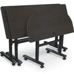 Adjustable Height Flipper Folding Tables