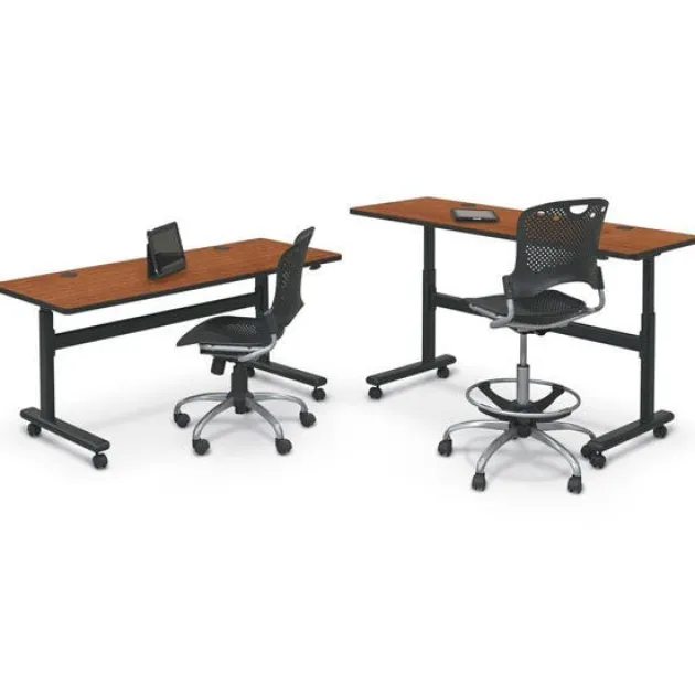 Adjustable Height Flipper Folding Tables