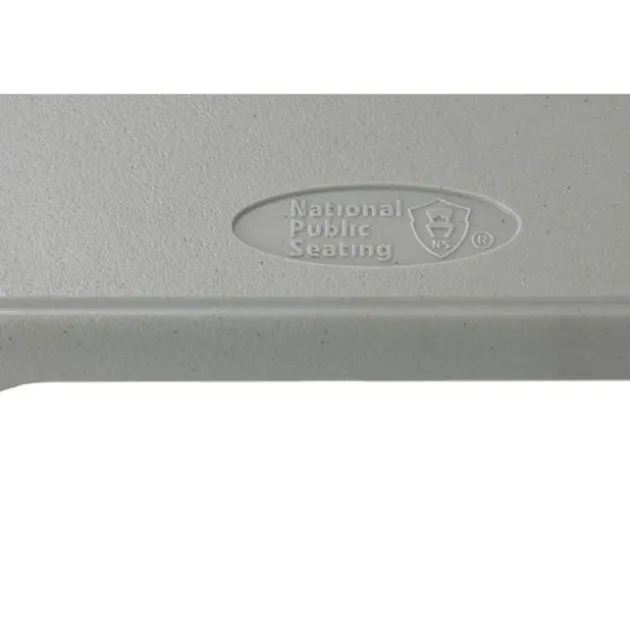 Adjustable Height Fold In Half Plastic Folding Table - 24"D x 48"L x 22"-35"H
