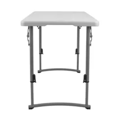 Adjustable Height Fold In Half Plastic Folding Table - 24