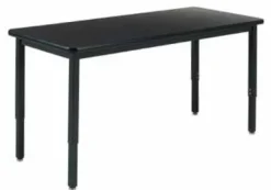 Adjustable Height Phenolic Resin Metal Frame Science Table (24'' D X 54'' W)