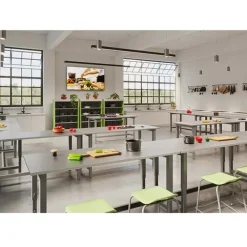Adjustable Planner Studio Stainless Steel Top Table