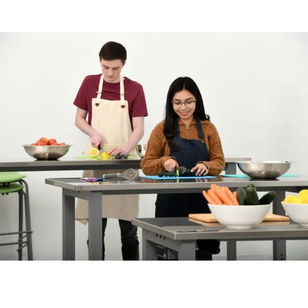 Adjustable Planner Studio Stainless Steel Top Table
