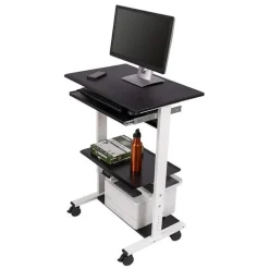 Adjustable 3-Shelf Stand Up Workstation