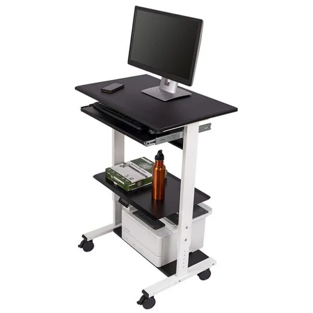 Adjustable 3-Shelf Stand Up Workstation