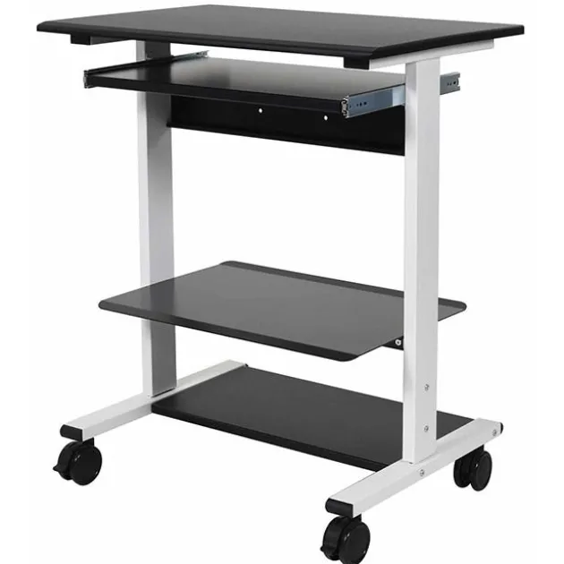 Adjustable 3-Shelf Stand Up Workstation