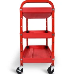 Adjustable 3-Shelf Utility Cart