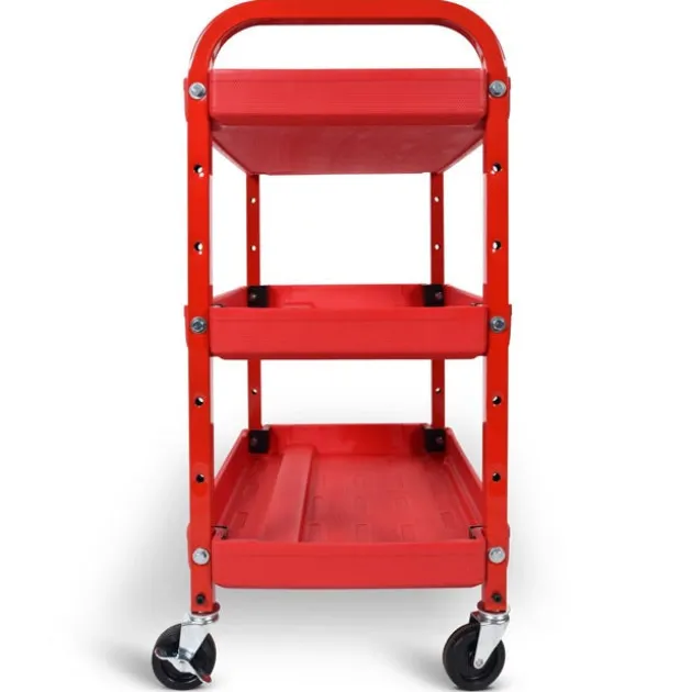 Adjustable 3-Shelf Utility Cart