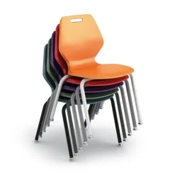 A&D Student Desks (24" x 60" Rectangle) with 4 Ready Stack Chairs (18" H)