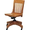 Americana Solid Oak Swivel Chair by Community