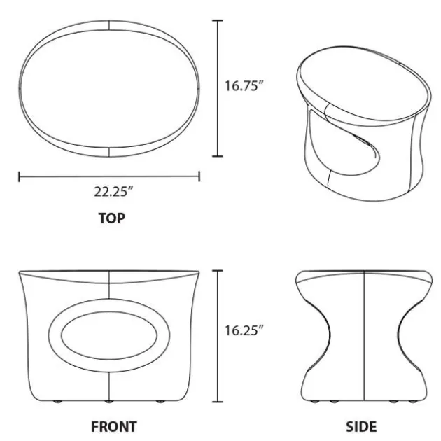 Amped Session Plastic Seat or Side Table