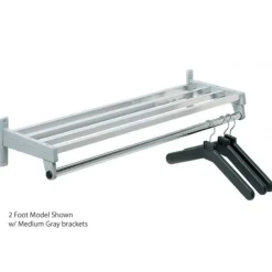 Anodized Aluminum Hanger Style Wall Rack