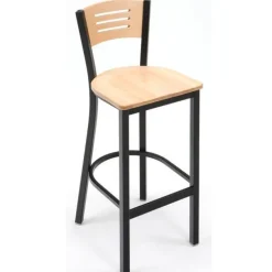 Arched Base Bar Height Cafe Table with Two BR3315B Barstools by KFI