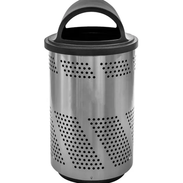 Arena 51-Gallon Outdoor Receptacle w/ Stainless Steel Finish
