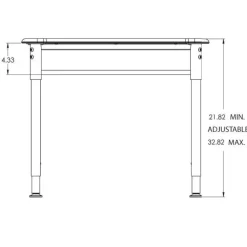 Astute Flex Rectangle Hard Plastic Student Desk 2-Pack