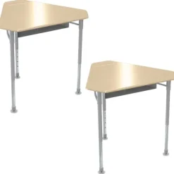 Astute Monroe Hard Plastic Collaborative 2-Pack Student Desks