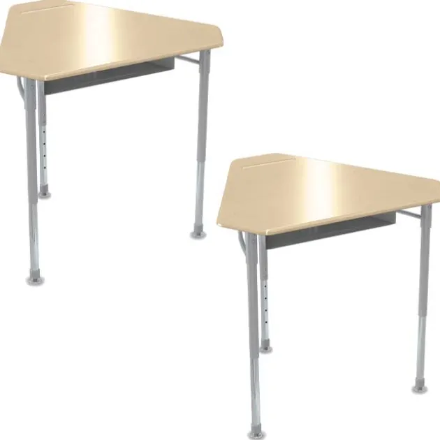 Astute Monroe Hard Plastic Collaborative 2-Pack Student Desks
