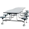 Avant Series Cafeteria Tables w/ 12 round Stools
