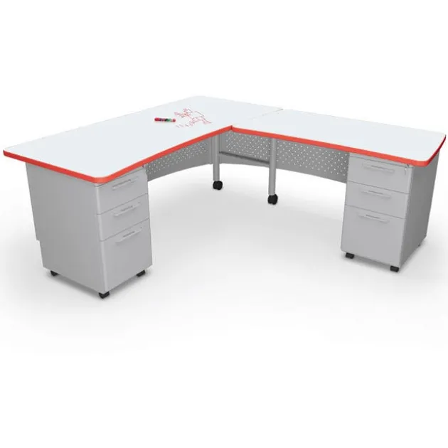 Avid L-Shaped Desk w/ Dry Erase Top