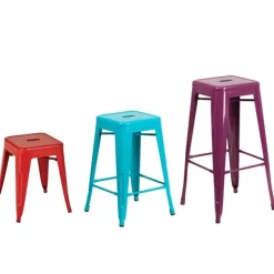 Backless Metal Stools