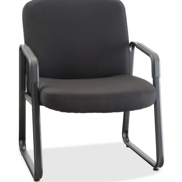 Black Fabric Big & Tall Guest Chair