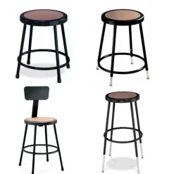 Black Frame Steel Stools