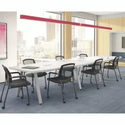 Boat Shaped Conference Table w/ Oblique Legs (16')
