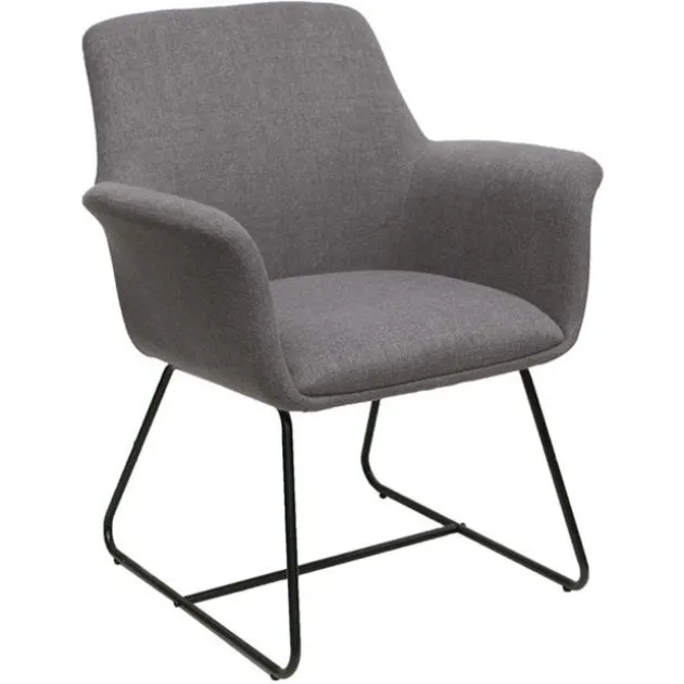 Bolster Collection Mid Back Guest Chair w/ Sled Base