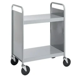 Book Truck w/ 3 Flat Top Shelves - 38"H