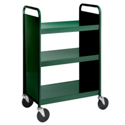 Book Truck w/ 3 Flat Top Shelves - 43