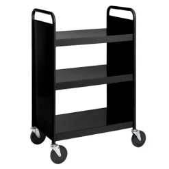 Book Truck w/ 3 Flat Top Shelves - 43