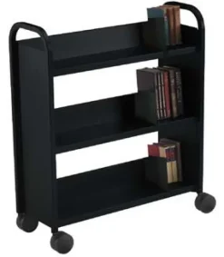 Booktruck w/ 3 Slant Shelves