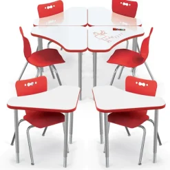 Boomerang Dry Erase Desk & Hierarchy Chair Packages