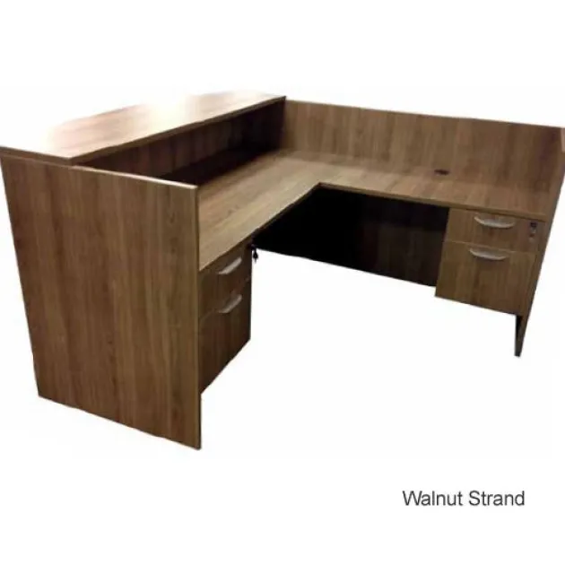 Bowfront Desk Workstation with Reception Counter