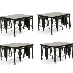 Brainstorm Laminate Workbench Table & Stool Package Sets