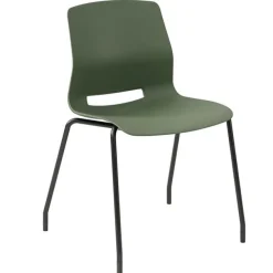 Cafe Table with Six Lola Armless Chairs - 36'' X 72'' Rectangle