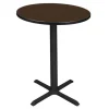 Cain Base Round Barstool Height Cafe Tables by Regency